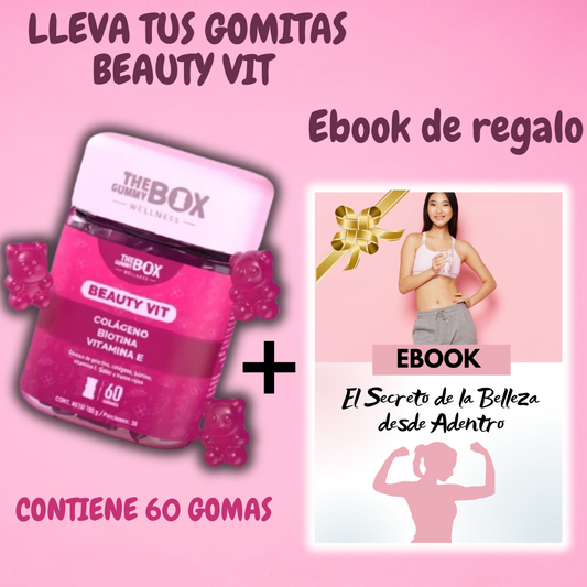 GOMAS BEAUTY VIT + Libro Gratis: Los Secretos De La Belleza Desde Adentro)