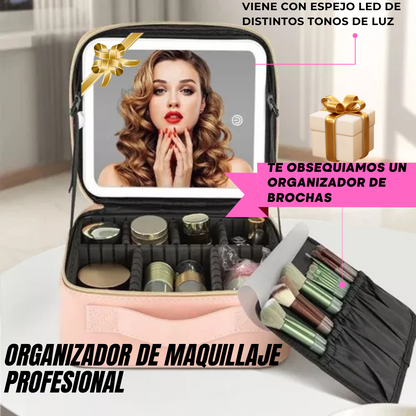 Organizador de Maquillaje de Lujo💎 + OBSEQUIO🎁