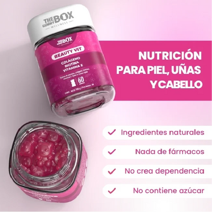 GOMAS BEAUTY VIT + Libro Gratis: Los Secretos De La Belleza Desde Adentro)